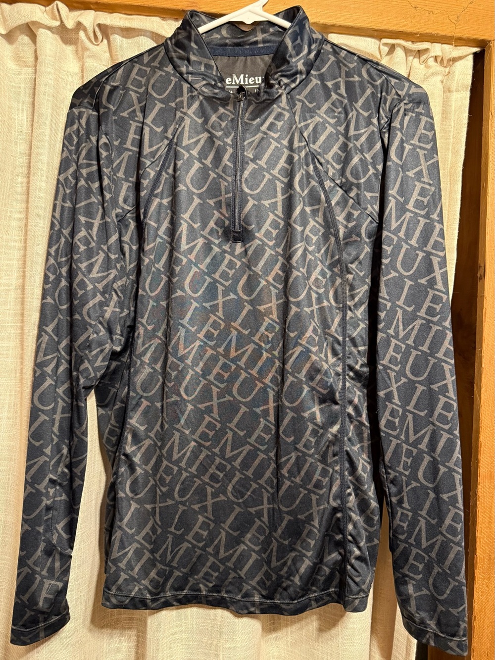 Lemieux Women's Long-Sleeve Quarter-Zip Top in Navy